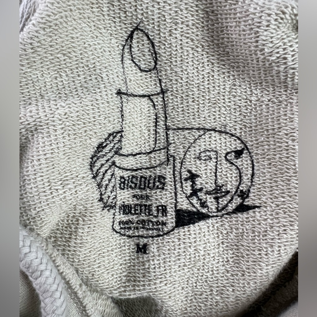 Violette_fr X Biscous Skateboards Alec Amour Cream Red Cotton Long Sleeve Hoodie — image 6 of 8